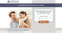 Desktop Screenshot of american-life-insurance.com